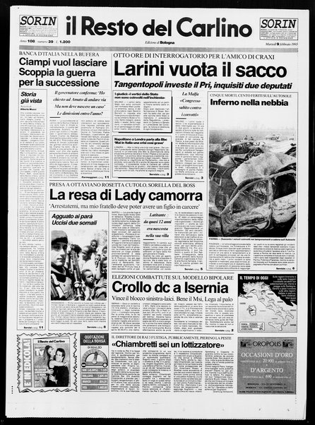 Il Resto del Carlino : giornale dell'Emilia